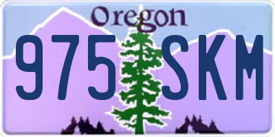 OR license plate 975SKM