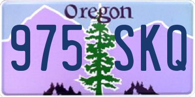 OR license plate 975SKQ
