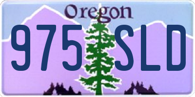 OR license plate 975SLD