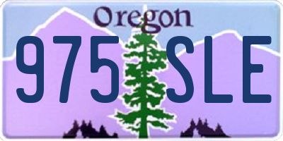 OR license plate 975SLE