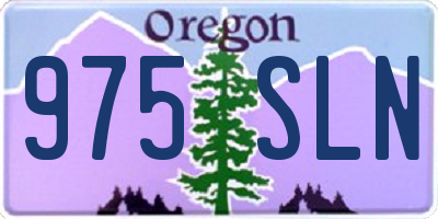 OR license plate 975SLN