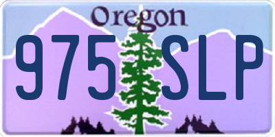 OR license plate 975SLP