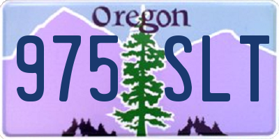 OR license plate 975SLT