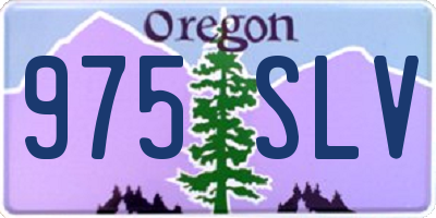 OR license plate 975SLV