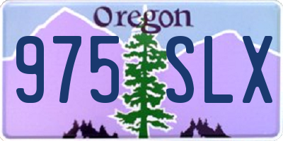 OR license plate 975SLX