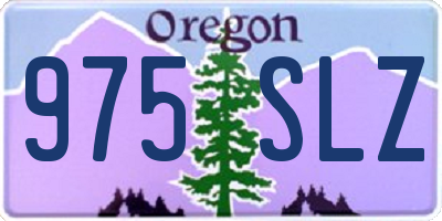 OR license plate 975SLZ