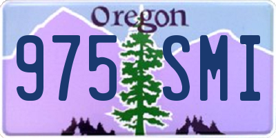 OR license plate 975SMI