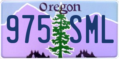 OR license plate 975SML