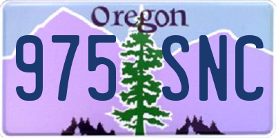 OR license plate 975SNC