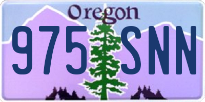 OR license plate 975SNN