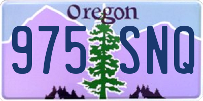 OR license plate 975SNQ