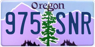 OR license plate 975SNR