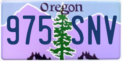 OR license plate 975SNV