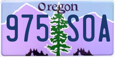 OR license plate 975SOA