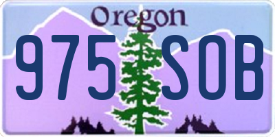 OR license plate 975SOB