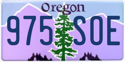 OR license plate 975SOE
