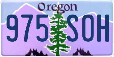 OR license plate 975SOH