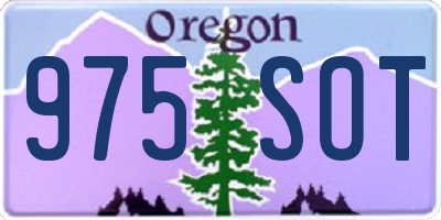 OR license plate 975SOT