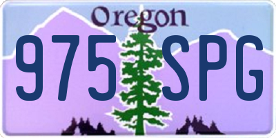 OR license plate 975SPG