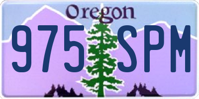 OR license plate 975SPM