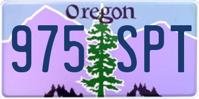 OR license plate 975SPT