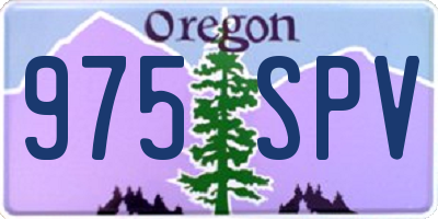 OR license plate 975SPV