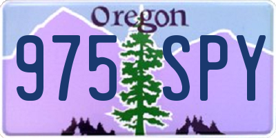 OR license plate 975SPY