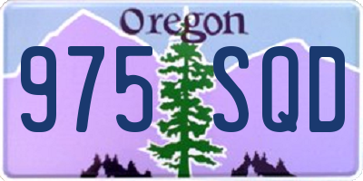 OR license plate 975SQD