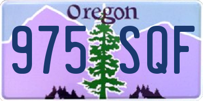 OR license plate 975SQF