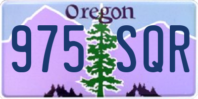 OR license plate 975SQR