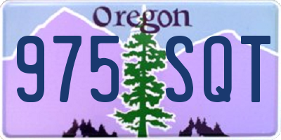 OR license plate 975SQT