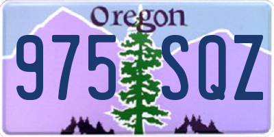 OR license plate 975SQZ