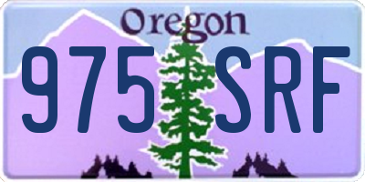OR license plate 975SRF