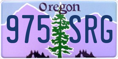 OR license plate 975SRG