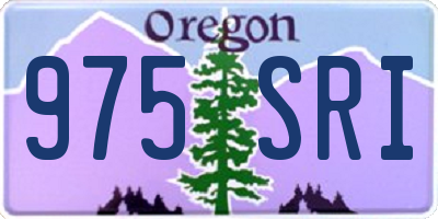 OR license plate 975SRI