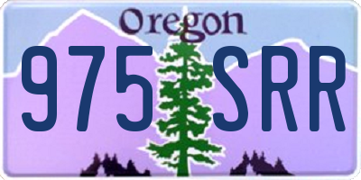 OR license plate 975SRR