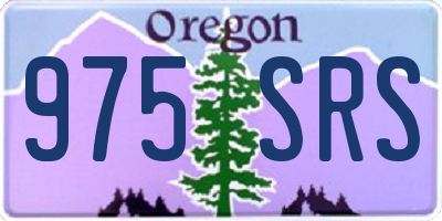 OR license plate 975SRS