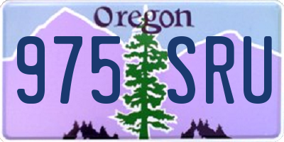 OR license plate 975SRU