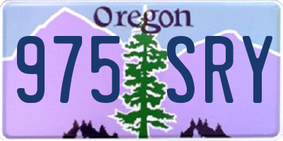 OR license plate 975SRY