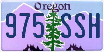 OR license plate 975SSH