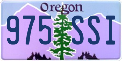 OR license plate 975SSI