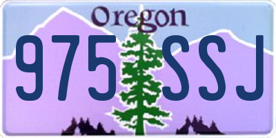 OR license plate 975SSJ