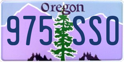 OR license plate 975SSO