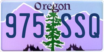 OR license plate 975SSQ