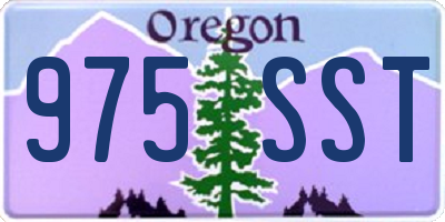 OR license plate 975SST