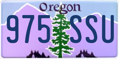 OR license plate 975SSU