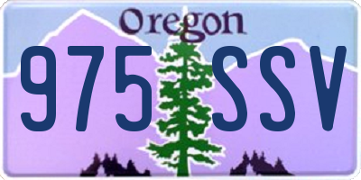 OR license plate 975SSV