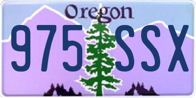 OR license plate 975SSX