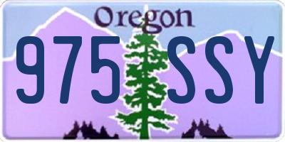 OR license plate 975SSY