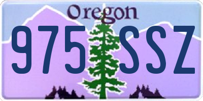 OR license plate 975SSZ